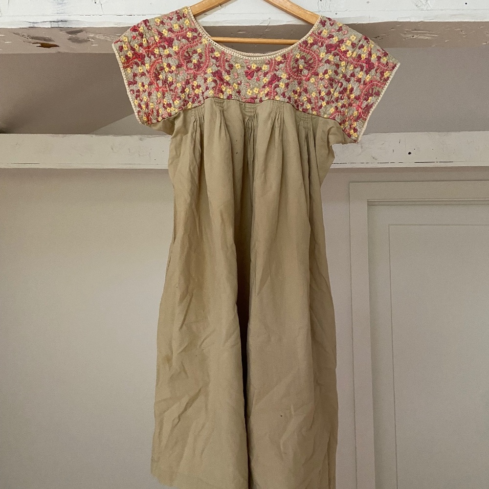 APC madras floral embroidered dress/Jessica Ogden